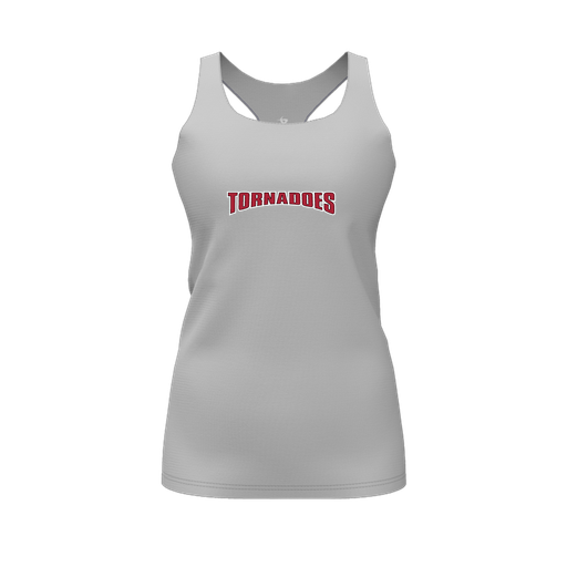 [FT0TRBGY-FYS-LOGO2] Decker Racerback Tank Top (Female Youth S, Gray, Logo 2)
