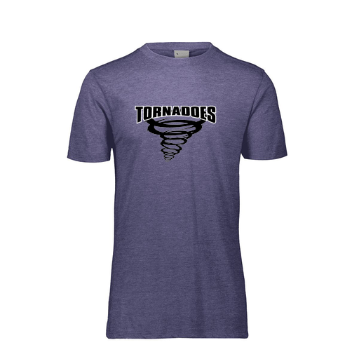 [FTSCUBNV-YS-LOGO3] Decker Youth Tri-Blend T-Shirt - Short Sleeve (Youth S, Navy, Logo 3)