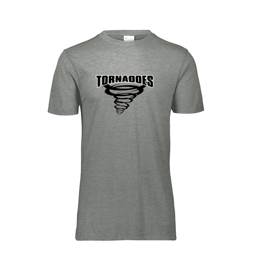 [FTSCUBGY-YS-LOGO3] Decker Youth Tri-Blend T-Shirt - Short Sleeve (Youth S, Gray, Logo 3)