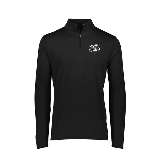 [FTLQFLBK-FAXS-LOGO1] Ladies Flex-Lite 1/4 Zip Shirt (Female Adult XS, Black, Logo 1)
