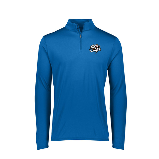 [FTLQFLRY-FAXS-LOGO1] Ladies Flex-Lite 1/4 Zip Shirt (Female Adult XS, Royal, Logo 1)