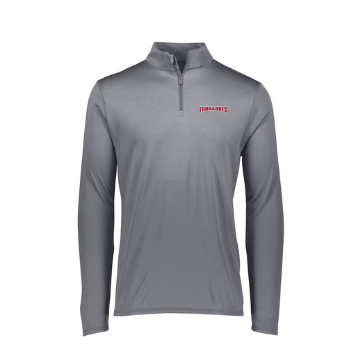 [FTLQFLGY-FAXS-LOGO2] Ladies Flex-Lite 1/4 Zip Shirt (Female Adult XS, Gray, Logo 2)