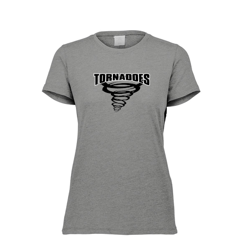 [FTSCUBGY-FAXS-LOGO3] Decker Women's Tri-Blend T-Shirt - Short Sleeve (Female Adult XS, Gray, Logo 3)