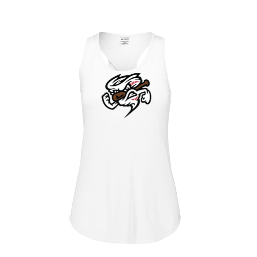 [FT0TUBWH-FAS-LOGO1] Ladies Tri Blend Tank Top (Female Adult S, White, Logo 1)