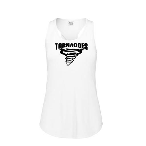 [FT0TUBWH-FAS-LOGO3] Ladies Tri Blend Tank Top (Female Adult S, White, Logo 3)