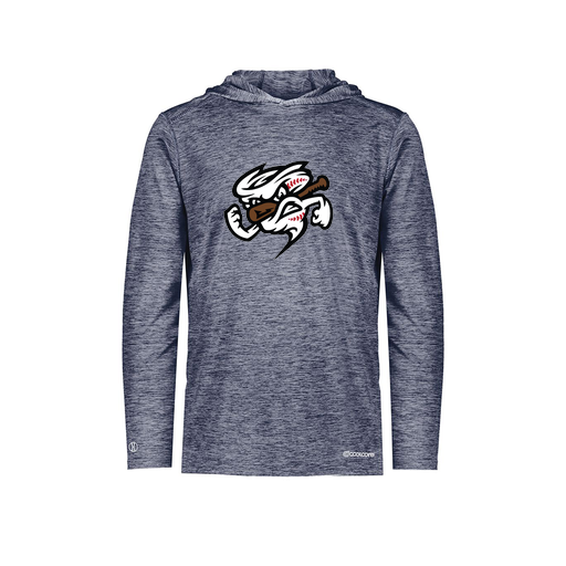 [FOLHCGNV-AS-LOGO1] Men's Charge Hoodie (Adult S, Navy, Logo 1)