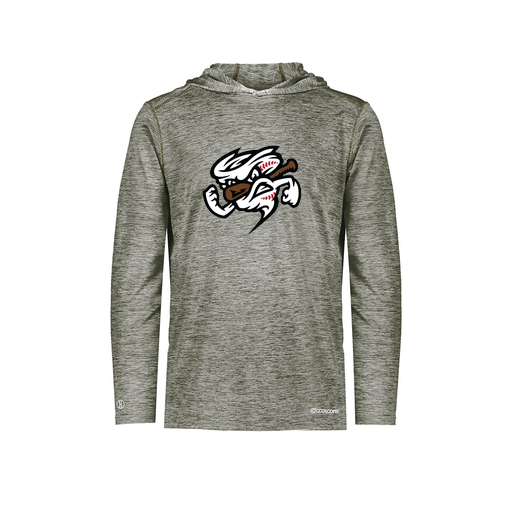 [FOLHCGGY-AS-LOGO1] Decker Men's Charge Hoodie (Adult S, Gray, Logo 1)