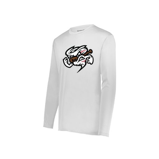 [222822.005.XS-LOGO1] Men's LS Smooth Sport Shirt (Adult XS, White, Logo 1)