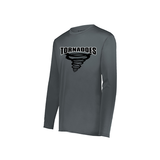 [222822.059.XS-LOGO3] Men's LS Smooth Sport Shirt (Adult XS, Gray, Logo 3)
