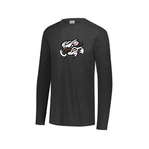 [FTLCUBBK-AXS-LOGO1] Decker Men's Tri-Blend T-Shirt - Long Sleeve (Adult XS, Black, Logo 1)