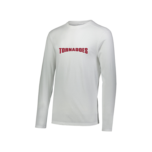 [FTLCUBWH-AXS-LOGO2] Men's LS Ultra-blend T-Shirt (Adult XS, White, Logo 2)