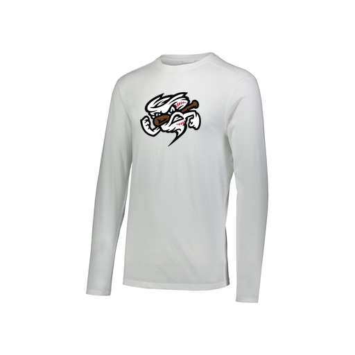 [FTLCUBWH-YS-LOGO1] Decker Youth Tri-Blend T-Shirt - Long Sleeve (Youth S, White, Logo 1)