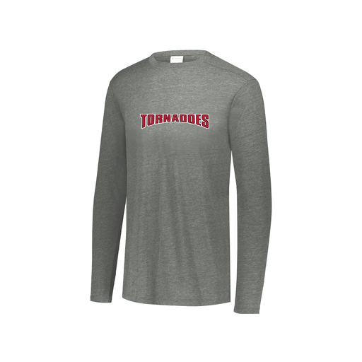 [FTLCUBGY-YS-LOGO2] Youth LS Ultra-blend T-Shirt (Youth S, Gray, Logo 2)