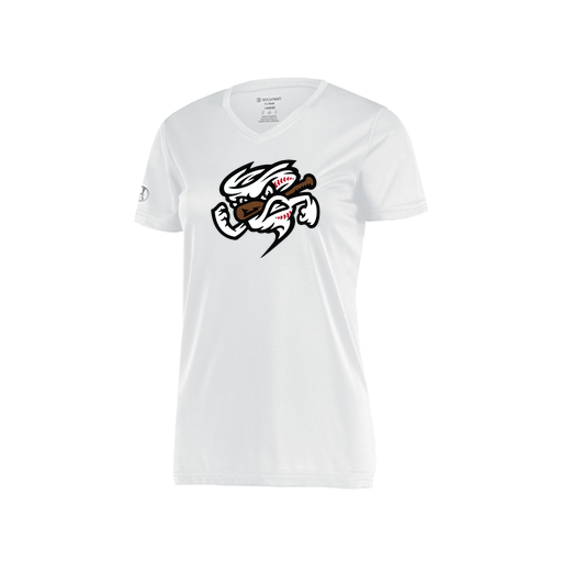 [222820.005.S-LOGO1] Ladies Movement Dri Fit Shirt (Female Adult S, White, Logo 1)