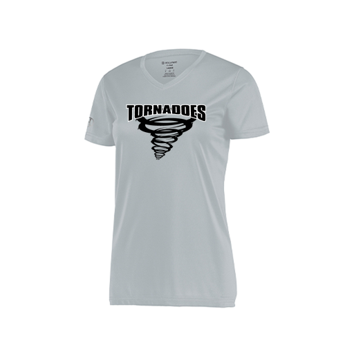 [222820.099.S-LOGO3] Ladies Movement Dri Fit Shirt (Female Adult S, Silver, Logo 3)