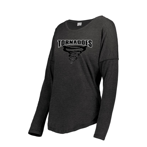 [FTLCUBBK-FAXS-LOGO3] Ladies LS Ultra-blend T-Shirt (Female Adult XS, Black, Logo 3)